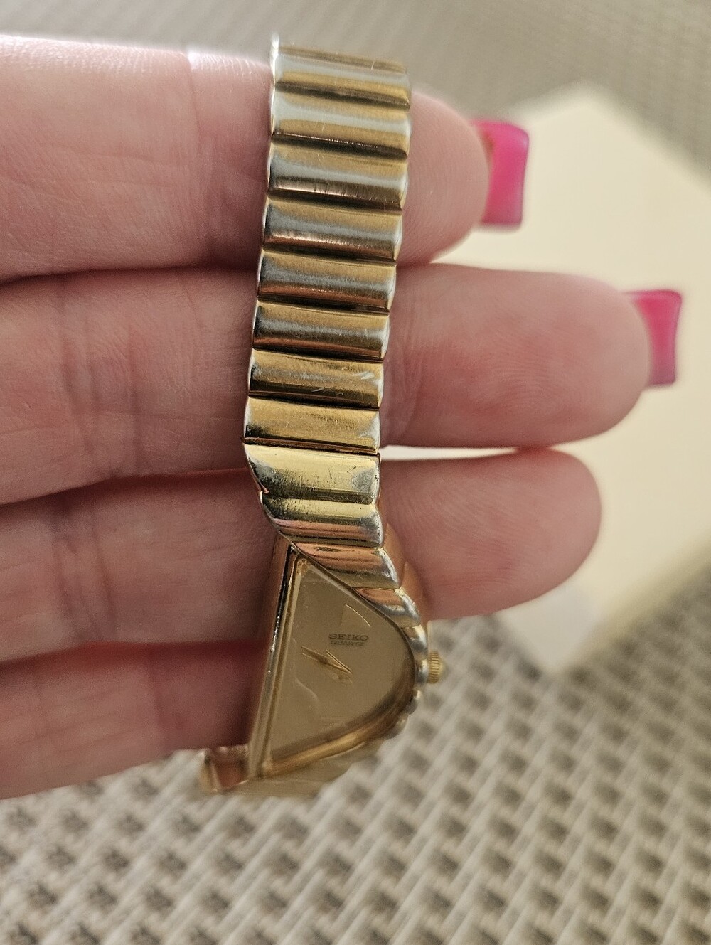 VINTAGE SEIKO Half Moon Ladies Watch, Read Description - Picture 3 of 6
